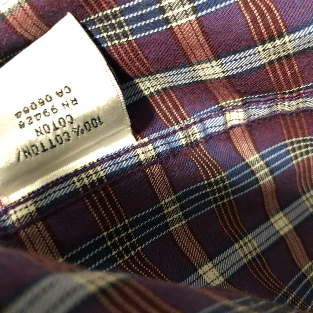 Bugatchi Uomo Button Spread Collar Plaid Shirt - image 7